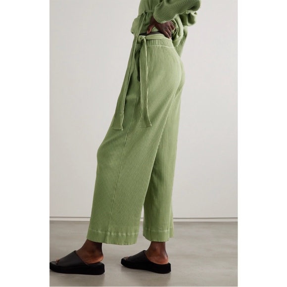 SOLD - Baserange Lhasa Ribbed Tie Waist Pants - Picture 3 of 11